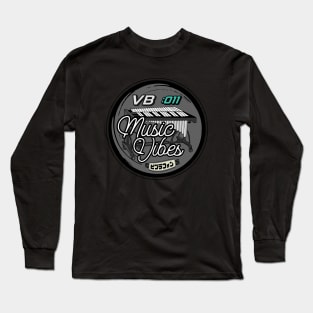 Retro Vibraphone Musical Vibes of A Vibraphonist - Playing Sets of Vibes Percussion Instrument Long Sleeve T-Shirt